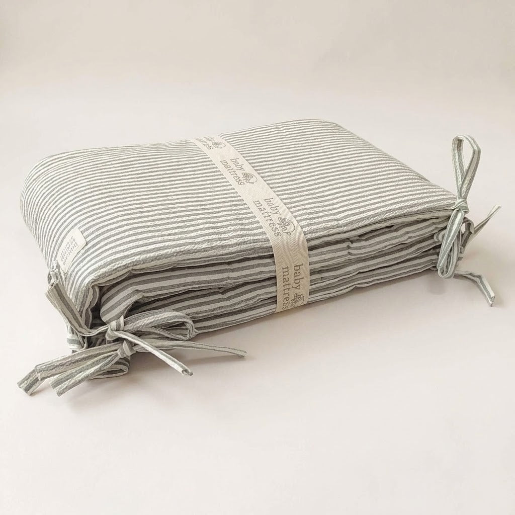 Protector de Cuna Musgo Rayas