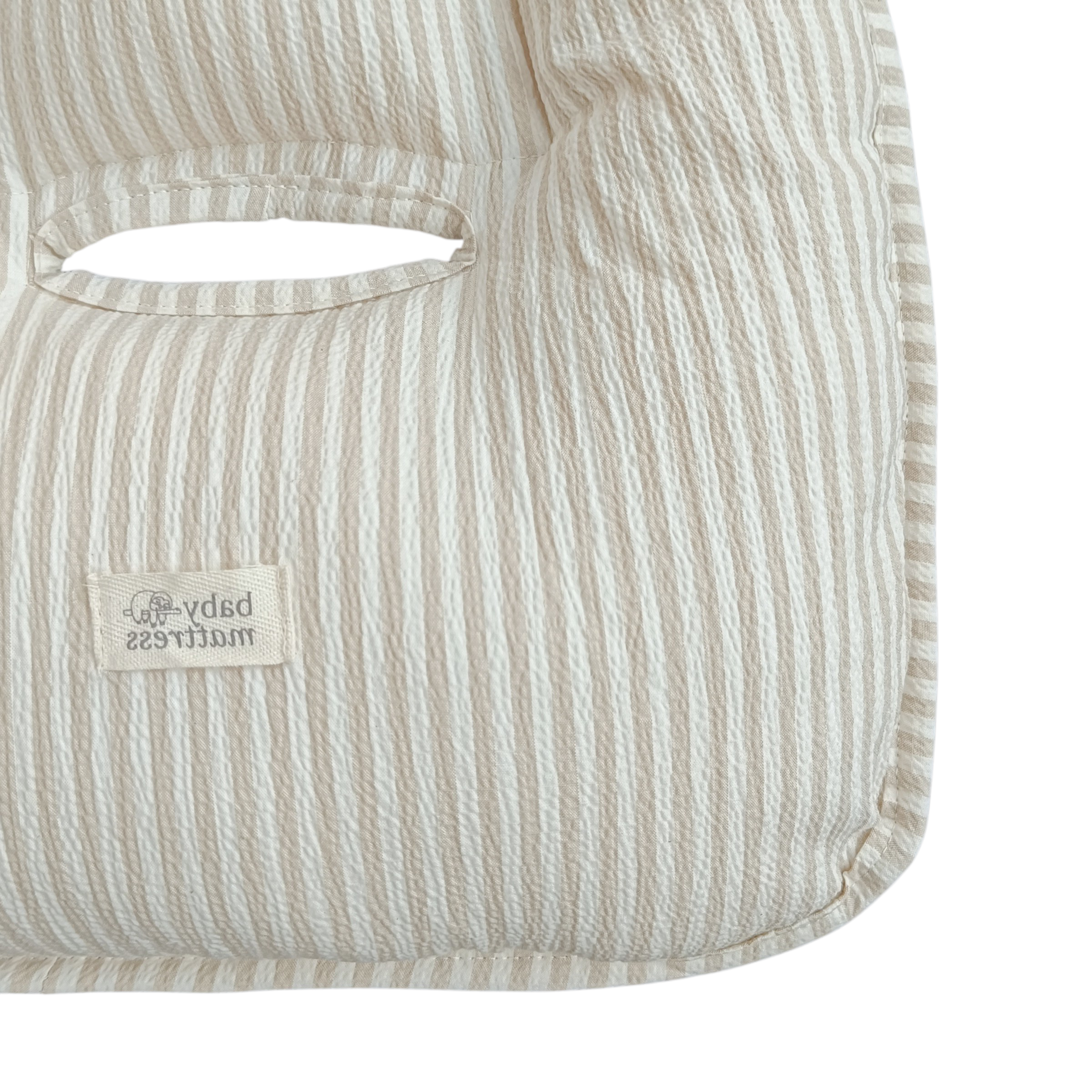 Cojín Beige Rayas